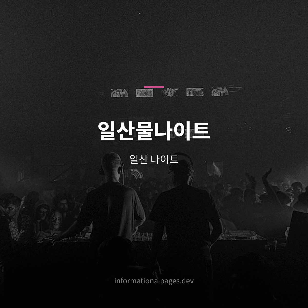 일산물나이트
